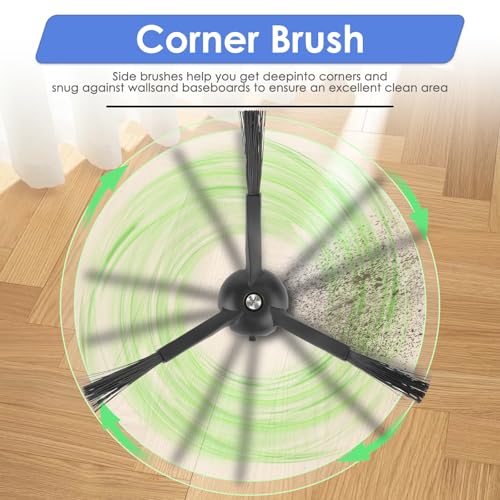 (24 Pack) Qrevo Master Replacement Parts Compatible with Roborock Qrevo Master/Qrevo Slim Robot Vacuum, 2 Roller Brushes, 6 Side Brushes, 7 Dust Bags, 5 HEPA Filters, 4 Mop Pads, Accessories Kit by FILTERIST - Used condition - Image 5