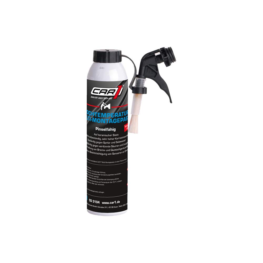 CAR1 Multimontagepaste HT Hochtemperatur Schmiermittel Korrosionsschutz pinselfähig keramische Basis Bewegungsteile Einstellteile Anlegeteile Bremsanlagen 200 ml