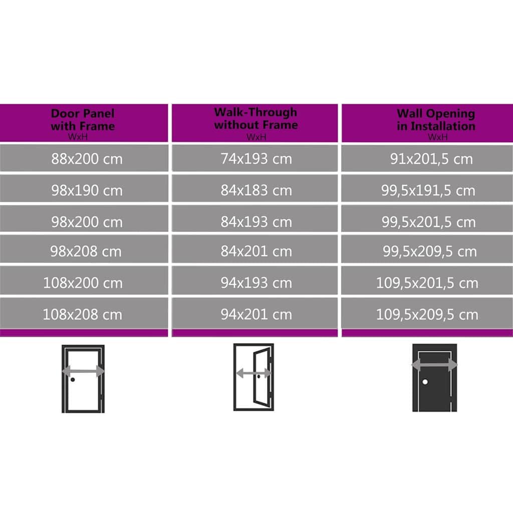 Haustür Aluminium PVC Anthrazit 100x210 cm