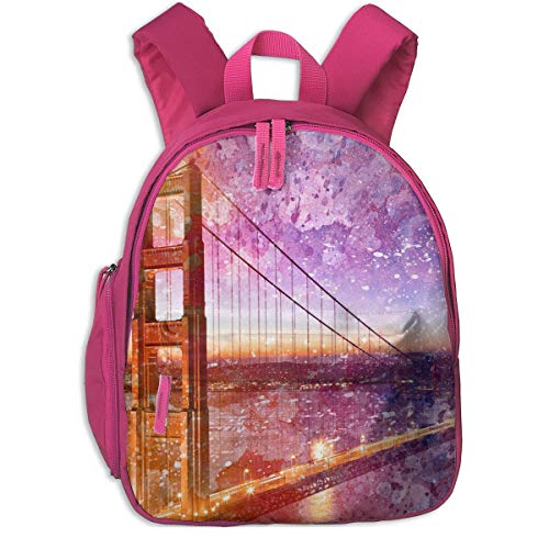 ADGBag Mochila para niños Escolar California City Morning Bridge Art Children Kids School