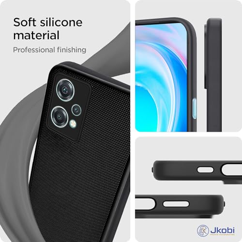 Image of Jkobi Back Cover Case for Oneplus Nord CE 2 Lite 5G (Textured Grip Design | Camera Protection | Slim and Light Weight | Soft Touch and Feel | Black)