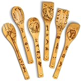 Woodlands-USA Nightmare/Christmas Gifts for Kitchen - Wooden Spoons For Cooking - 6-piece Wooden Utensil Set, The Christmas Kitchen Utensils Set - Nightmare Gifts