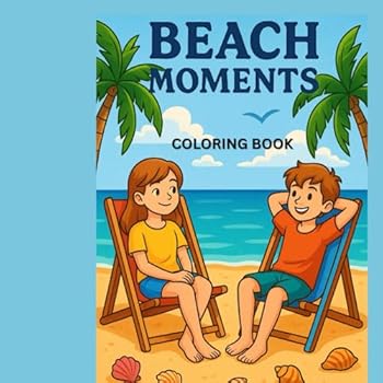 Paperback Beach Moments: Bold and Easy Coloring Book