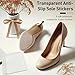Tienyuu Shoe Care Kits 6 Pack Sole Protector Stickers for High Heel Shoes - Clear CL Compatible for Christian Louboutin Red Bottoms - Universal Fit for All Heels, 10x10cm Sheets