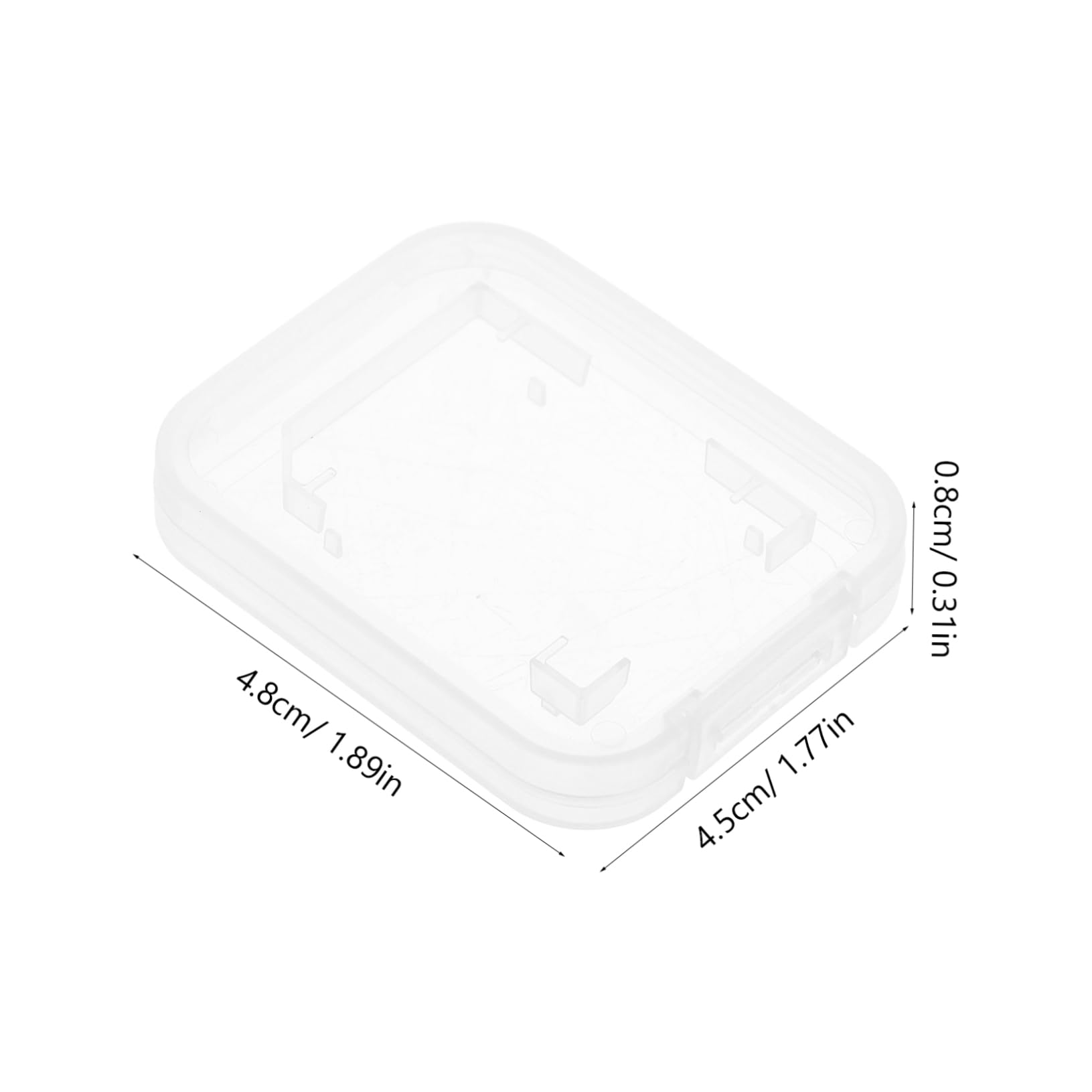 Balacoo 20pcs Card Storage Box Organizer for Memory Cards Compact Retro Case Lightweight Design for Easy Carrying and of Sdxc and