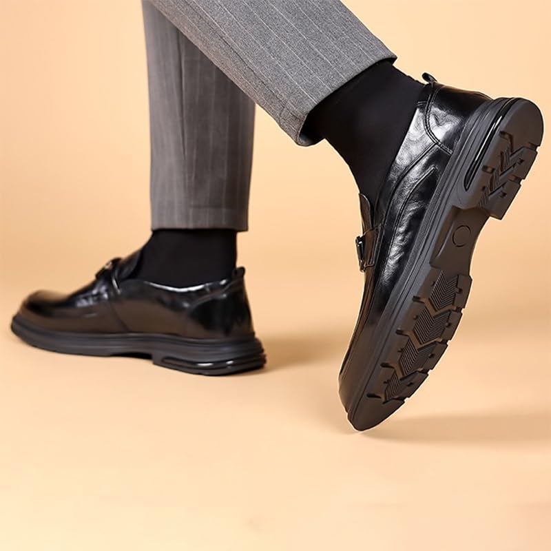 Mens Oxfords Shoes Lightweight Orthopedic Leather Shoes Work Prom Wedding Business Office Dress Shoes3