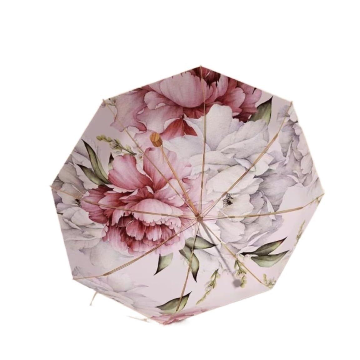 Parasol Damski Letni parasol przeciwsłoneczny Dwuwarstwowy parasol przeciwsłoneczny Schronienie Parasol Wróżka Dziewczyna Parasol Kobieta Deszcz Parasolka Kobieca(Pink)