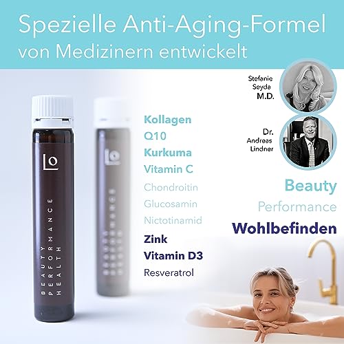 Kollagen Longenic Premium Trinkampullen für Hautpflege