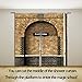 Lierpit Platform Shower Curtain of King's Cross Station - Secret Passage to Magic School Decorative Shower Curtain Brick Wall Bathroom Accessories Polyester Fabric Bath Curtains 69X70 Inches