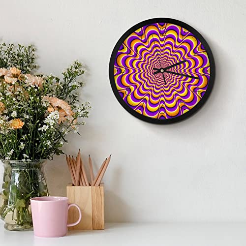 Pendule murale violette moderne horloge silencieuse maison bureau 25cm