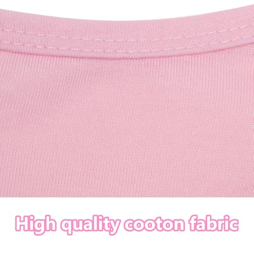 4 Pcs Cat Shirts Solid Color Dog Clothes Summer Sleeveless Pet T Shirts for Small Pet Dogs Cat (Black,Pink,Grey,Rose red, X-Large)