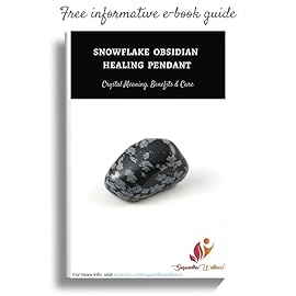 Snowflake Obsidian Necklace - Natural Healing Crystal Pendant for Protection, Balance & Grounding | Raw Stone Jewelry for Men & Women | Spiritual Chakra Necklace for Meditation, Reiki & Energy Work