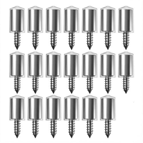 20 tornillos autorroscantes con manga de goma transparentes miniatura 1