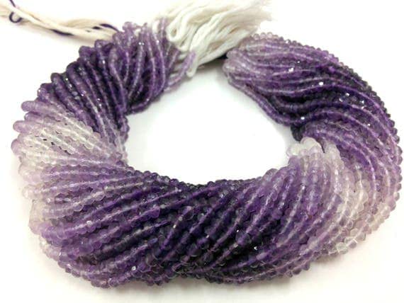 Amethyst Rondelle Beads LKBEADS pour la création de bijoux en pierres naturelles d'améthyste