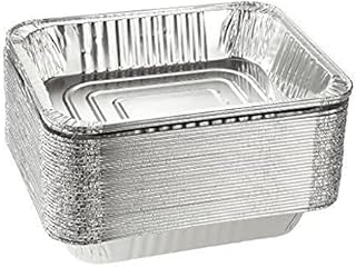 Aluminum Half Size Deep Foil Pan 20 pack Safe for use in freezer, oven, and steam table.pen,12 1/2" x 10 1/4" x 2 1/2" (-4...