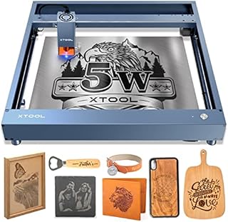 xTool D1 Pro Laser Engraving Machine, 5W Output Power Laser Engraver, 36W Higher Accuracy Laser Engraver Machine, Wood Engraving Machine for Paper, Acrylic, Glass, Leather