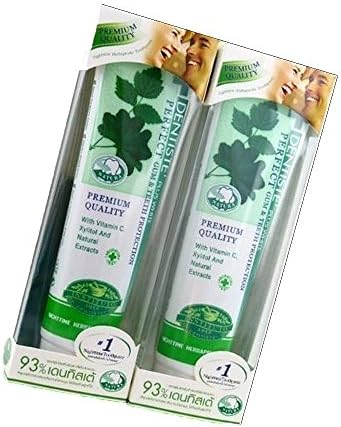 Dentiste Plus White Vitamin C & Xyitol Gum Toothpaste Made in Thailand 2x100 G.