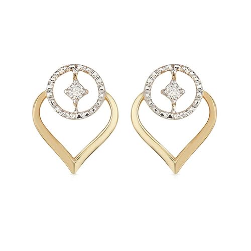 18KT (750) Diamond Earring for Women-derd18041780