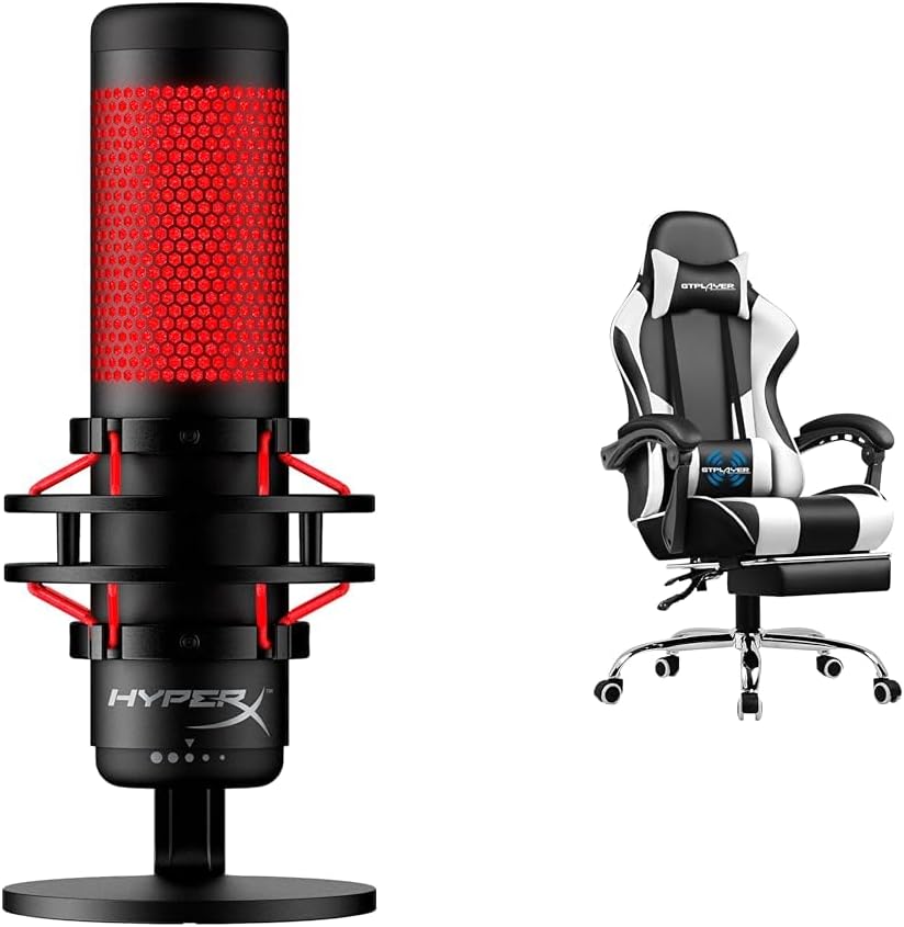 HyperX QuadCast - USB Condenser Gaming Microphone, for PC, PS4, PS5 and Mac & Turtle Beach Stealth 600 Gen 2 USB Wireless Amplified Gaming Headset - Licensed for Xbox