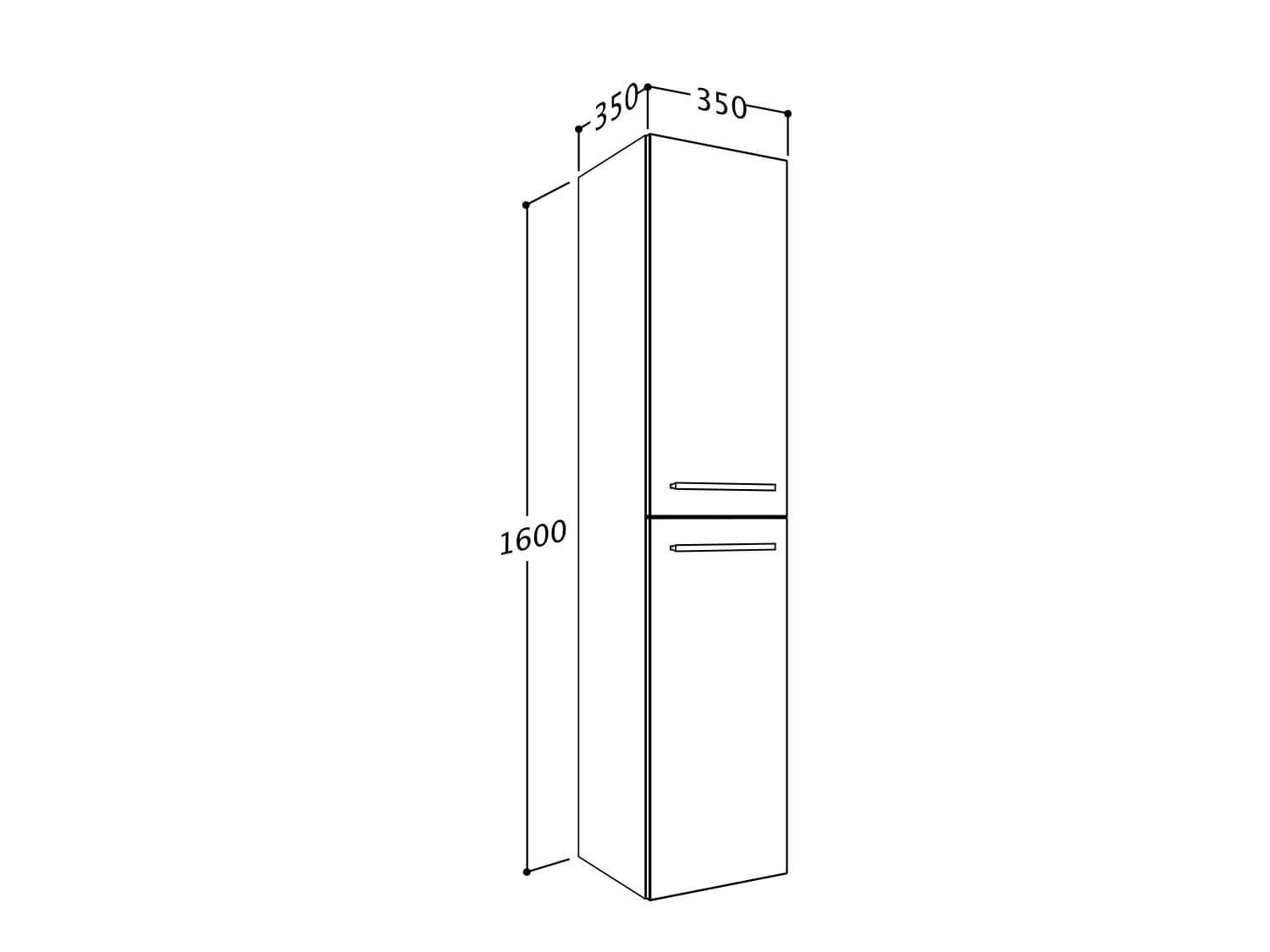 Jokey Sieper I Badmöbel Set Libato, Doppelwaschtisch mit Unterschrank 120 x 50 cm, Hochschrank und Badspiegel I Anthrazit