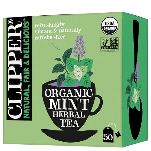 Mint Herbal Teabags &ndash; Caffeine Free, Usda Organic, Great H