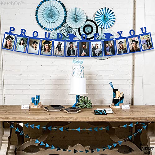 KatchOn, Blue Graduation Photo Banner 2026 - Large 10 Feet | Proud of You Banner | Felt Grad Picture Banner | Graduation Banner 2026 Personalized | Graduation Decorations 2026 by KatchOn - Image 8