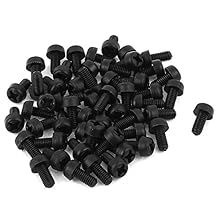 Head Style: Pan Head; Material: Nylon; Package Content: 50(+/-2%)pcs x Phillips Machine Screw Product Name: Phillips Machine Screw; Thread Size: 3 x 6mm/0.12"(M3) x 0.24"(D*L) Weight: 6g; Main Color: Black Thread Pitch: 0.5mm-Coarse; Total Length: 9m...