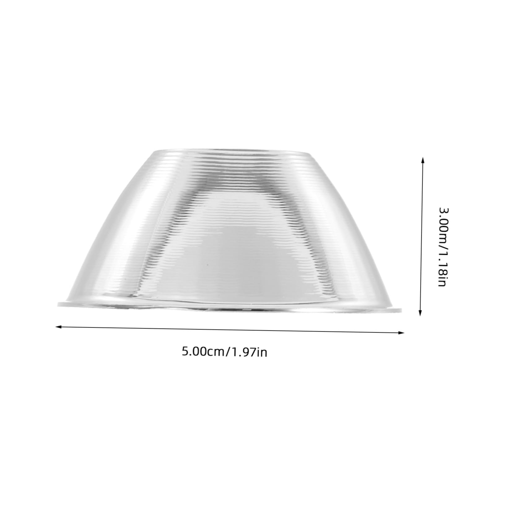 Alipis Flashlight Reflector Cup Replacement for Spotlight Led Light Reflective Aluminum Panel Accessory