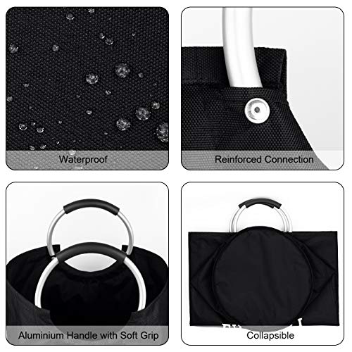 Dalykate Large Laundry Basket 82L Collapsible Oxford Fabric Laundry Hamper Foldable Clothes Laundry Bag With Handles Waterproof Washing Bin Portable Dirty Clothes Basket For College Dorm, Family #TOP3