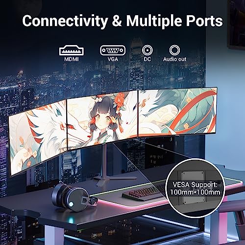 Innoview 27 Inch Fhd 100Hz Eyes Care Built-In Speakers Frameless 4000:1 Contrast Ratio Ultra Thin Bezel Professional Computer Gaming Monitor #TOP5