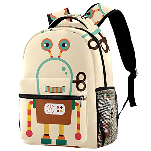 Sac à dos décontracté pour femme grand volume imprimé espace