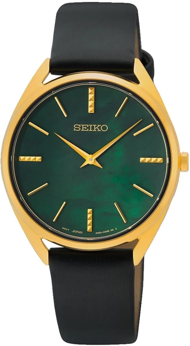 Seiko Women Analog Quartz Watch with Leather Strap SWR080P1