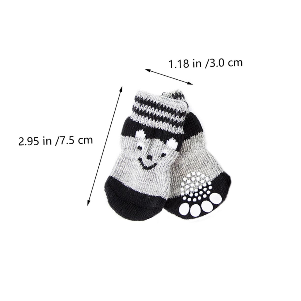 GRIRIW 3Pairs Slip Dog Socks for Small Dogs Indoor Paw Protection Boots Durable Footwear for Pets Prevents Hardwood Floors Adorable Design for Daily Use