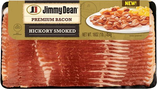 JIMMY DEAN BACON HICKORY SMOKED 16 OZ PACK OF 2