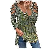 Bluse Damen Sommer Oberteile Elegant Tunika Kurzarm Sexy V-Ausschnit Einfarbiges Shirt Reißverschluss Tops Mode Streetwear Hemd