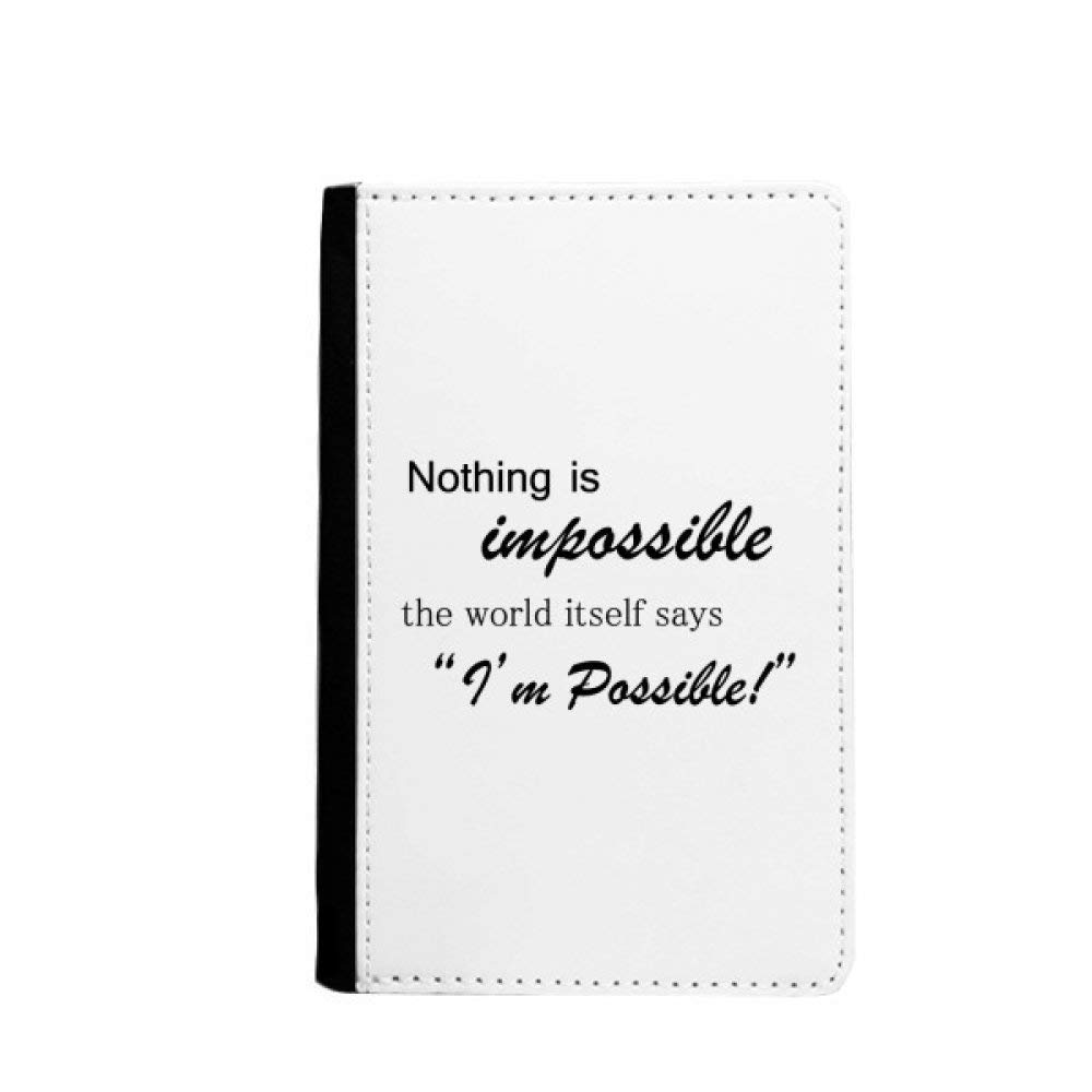 Étui passeport Impossible Possible portefeuille de voyage de haute finition - 4
