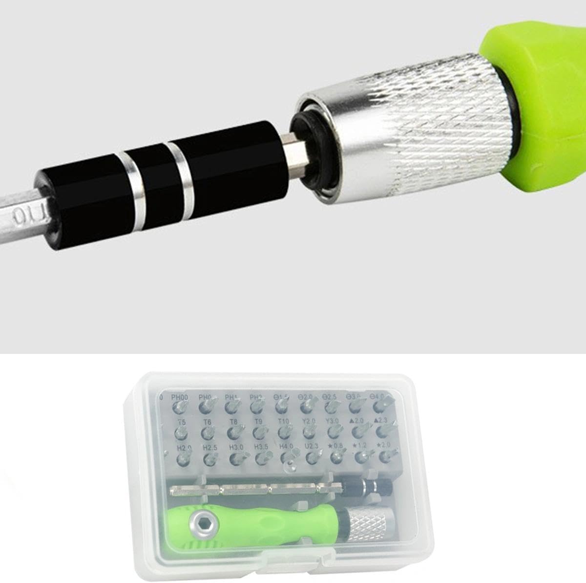 32-in-1 Screwdriver Set, Laptop Disassembly Tool Set, Mobile Phone Disassembly Tool and Flathead Screwdriver Bits