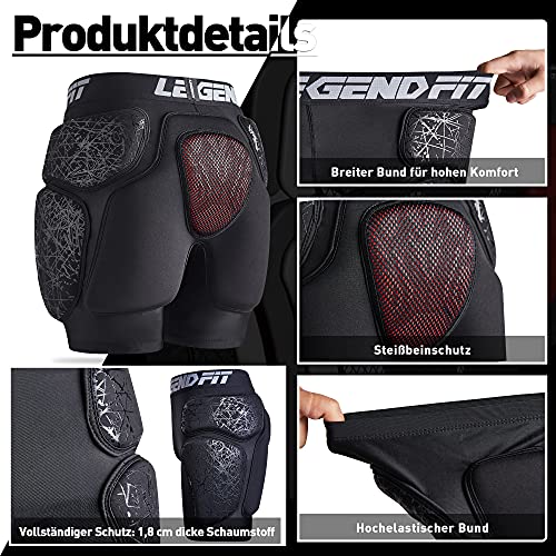 COOLOMG Pantaloncini protettivi imbottiti per