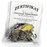 Real Piece of the BERLIN WALL with Certificate of Authenticity - Authentic Historic German Artifact Souvenir from Europe