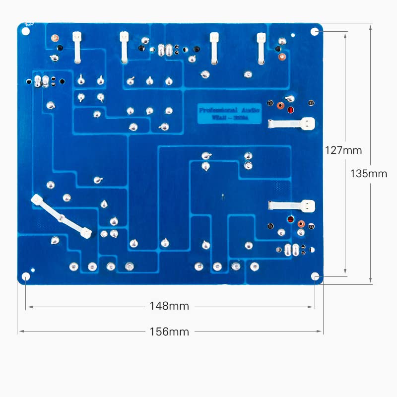 JINGERL 300W 3 Way Crossover Board Treble Mid Range Bass Speaker Frequency Divider Intersect Point Adjust 6.14x5.31Inch Speaker Divisor (Size : 1 Piece)