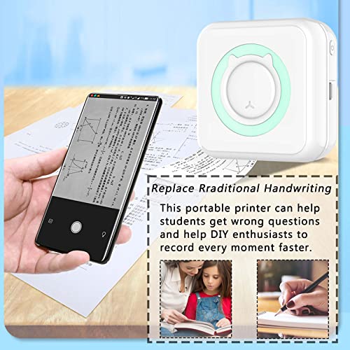 Pocket thermische printer, multifunctionele mini fotoprinter, draadloze bluetooth printer, labelprinter, labelprinter… - Image 7