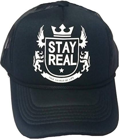 Unisex Net Stay Real Half Cap (Black, Free Size)