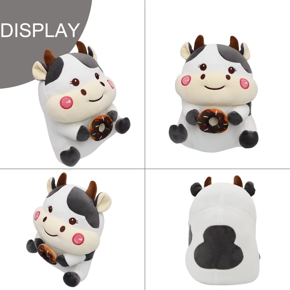 ELAINREN Cuddly Donut Cow Stuffed Animals Toy/11.8'' image 5