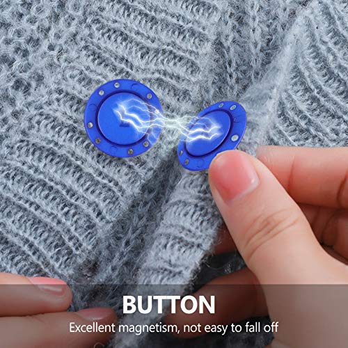 EXCEART 6 Pares Botões Do Casaco Botões de Alta- Grade de Plástico Magnético Ímã Invisível Adequado