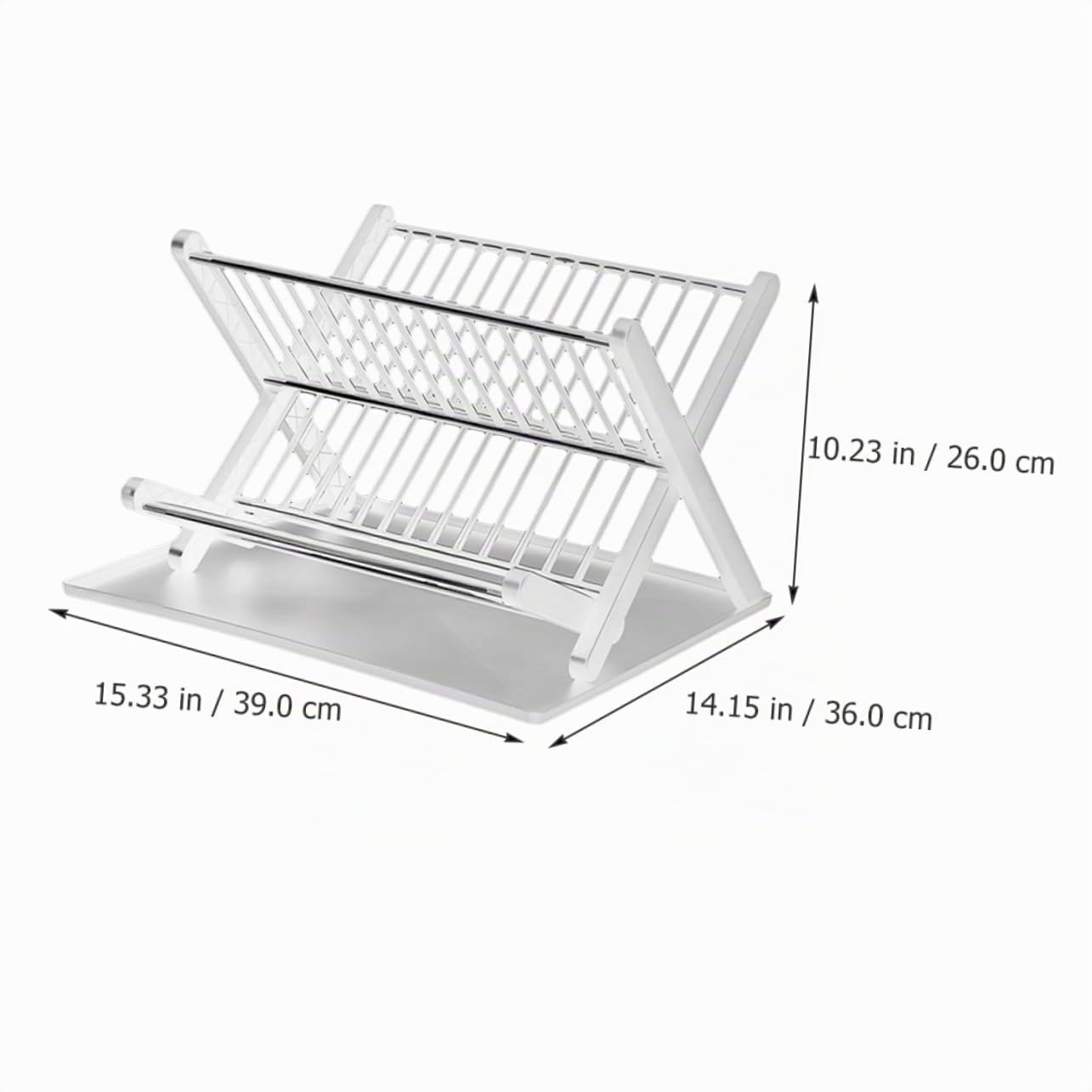 Égouttoir À Vaisselle Pliable Pour Cuisine Égouttoir À Vaisselle Pliable Plateau D'égouttage Blanc Capacité Organisez Votre Cuisine
