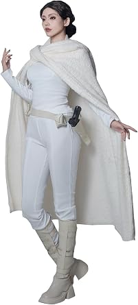 Womens Cosplay Costume Queen White Dress Suits Full Set Outfits Halloween