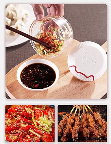 Hand Pullgarlic Mincer，Garlic Chopper Mini Food Processor Small Food Chopper Multifunction Garlic Press For Seasoning & Spice, Professional Garlic Crusher,， Ginger, Chili, Fruits, Onions(170Ml) #TOP5