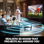 Sound Bar for Smart TV, Soundbar with Bluetooth/ARC/Opt/AUX Connect, Auto Volume Boost, 3 Equalizer Modes, 2 in 1 Detachable Soundbar for TV/PC/Gaming/Projectors - Image 3