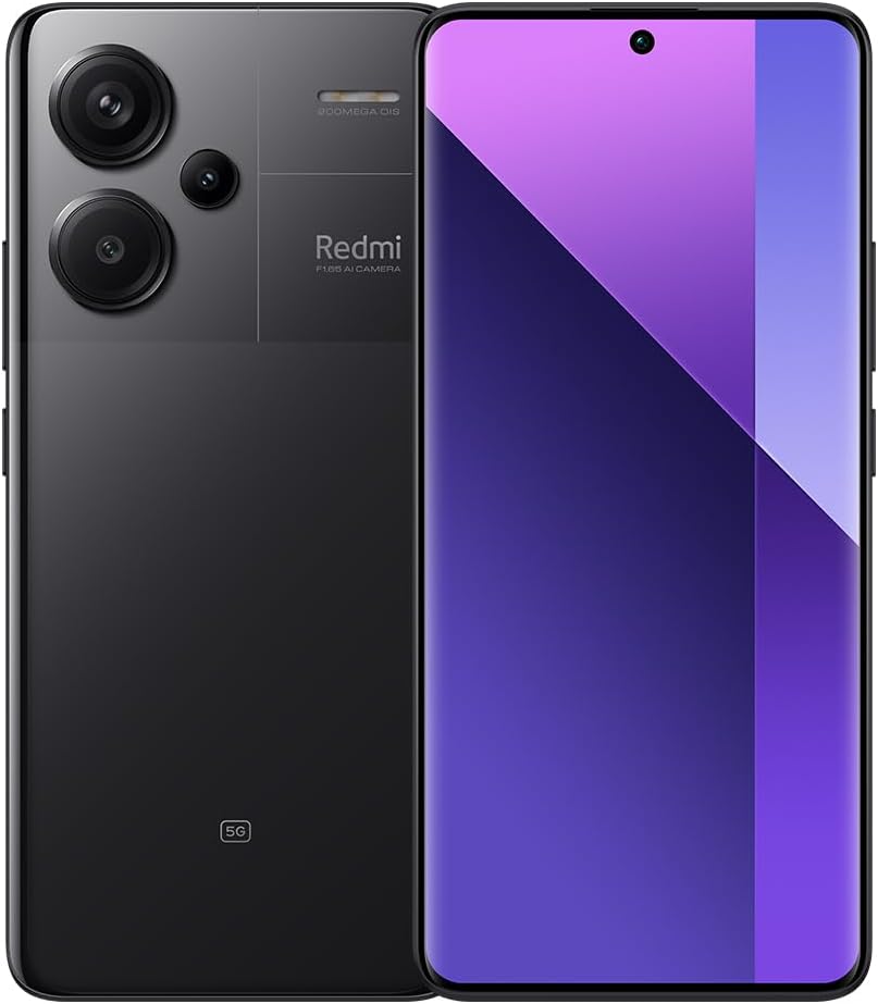 Xiaomi Redmi Note 13 Pro G 12 512 GB Smartphone Super QPD 120 W  HyperCharge GHz Black EU version - Main Image