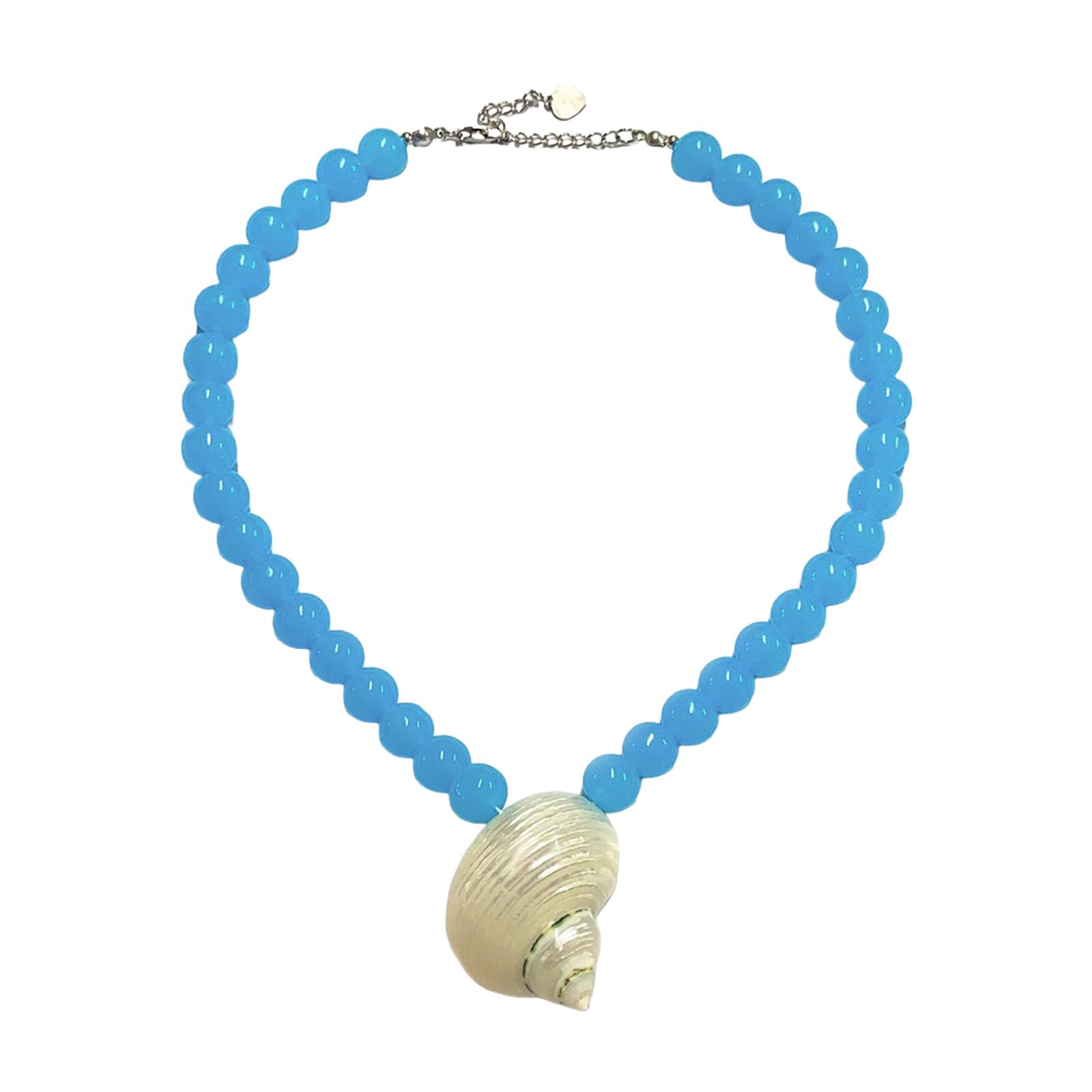 Maxtonser Elegant Natural Conch Shell Necklace Pearls Accent Dainty Earrings Jewelry Necklace Accessories For Her